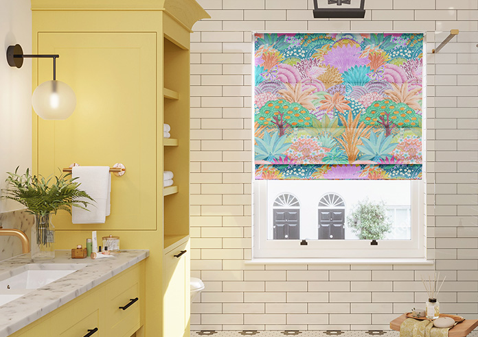 Kolkata Velvet, Carnival - Motorised Roman Blind - Image 3